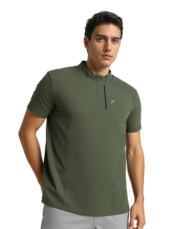 Polyester Tshirts with zip pocket