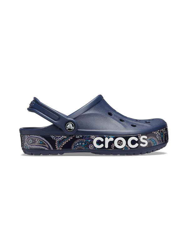 Crocs Bayaband Bandana Print Clog navy