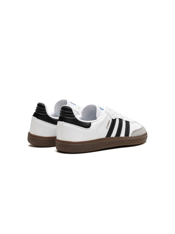 KIDS-Adidas Samba 'White/Black'
