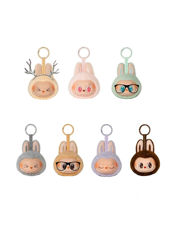 Labubu Head Keychain