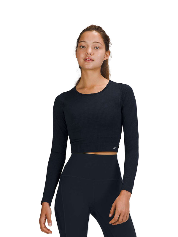 Cropped long sleeve shirt