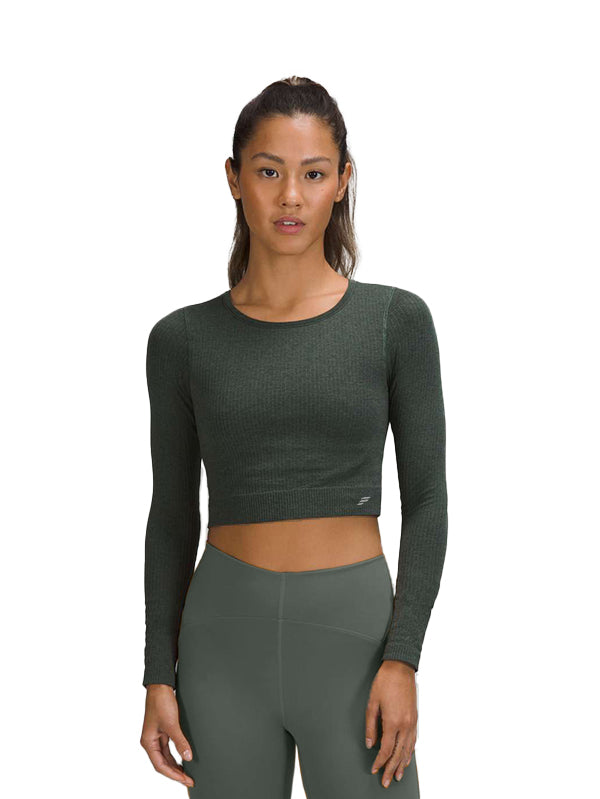 Cropped long sleeve shirt