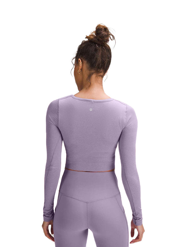 Cropped long sleeve shirt