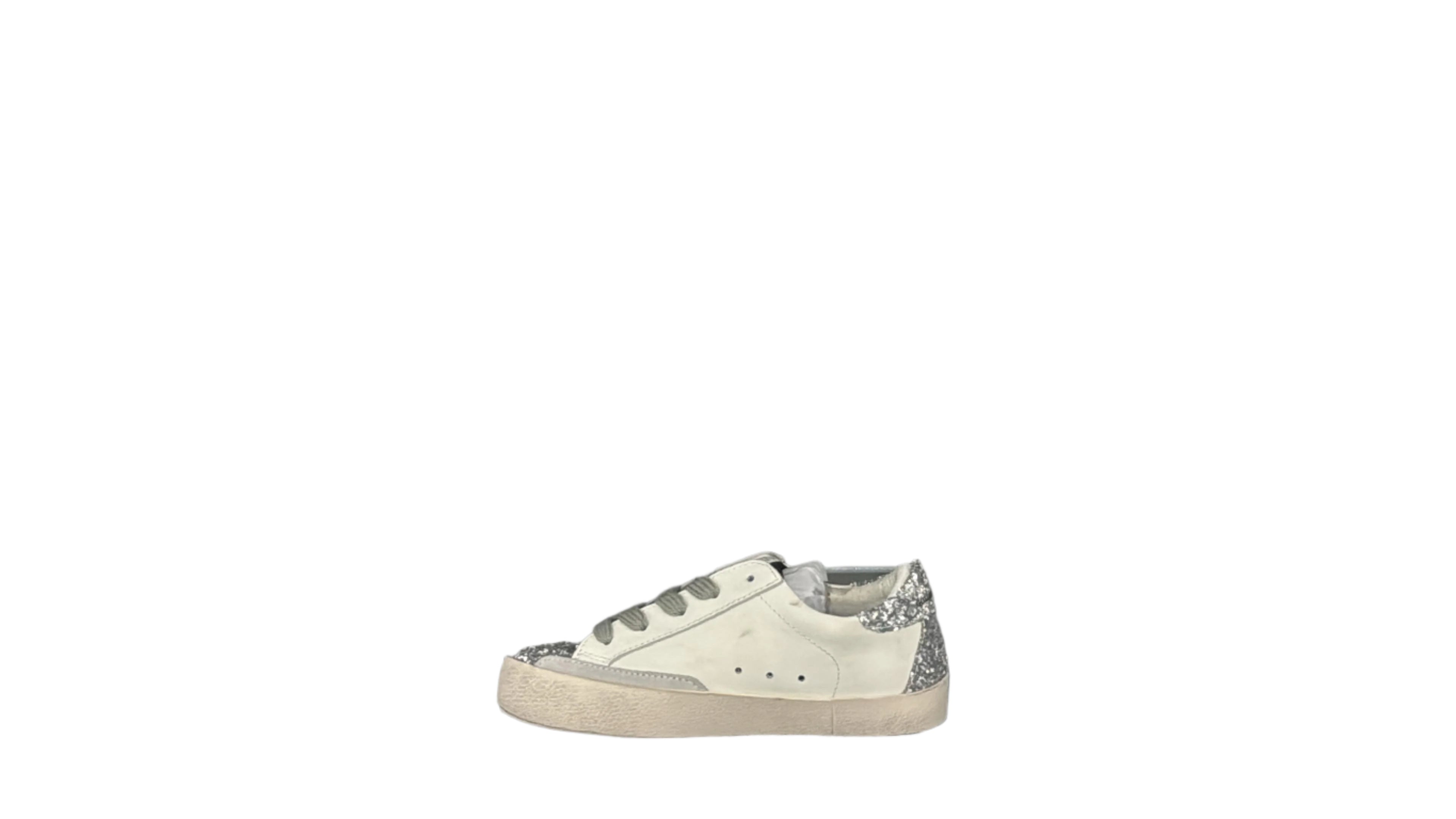 Kids Golden Goose White silver