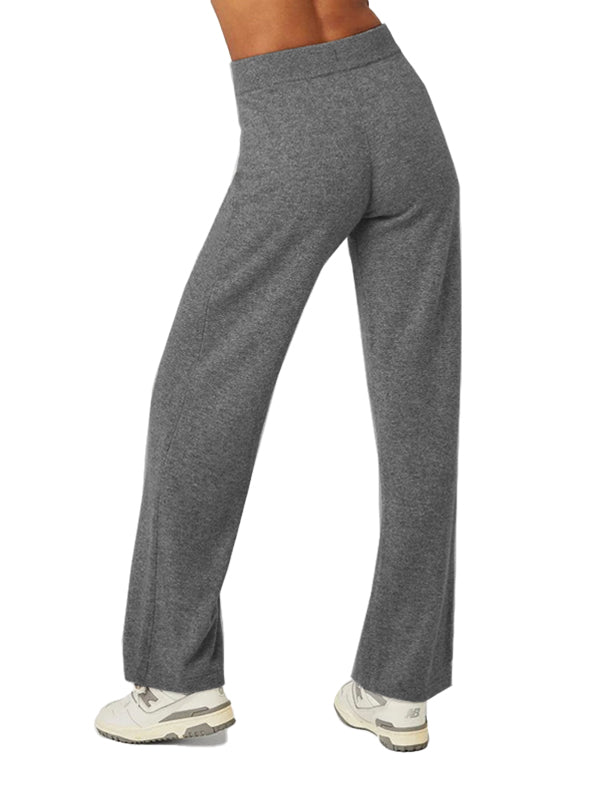 Cashmere High-Waist Jet Set Wide Leg Pant