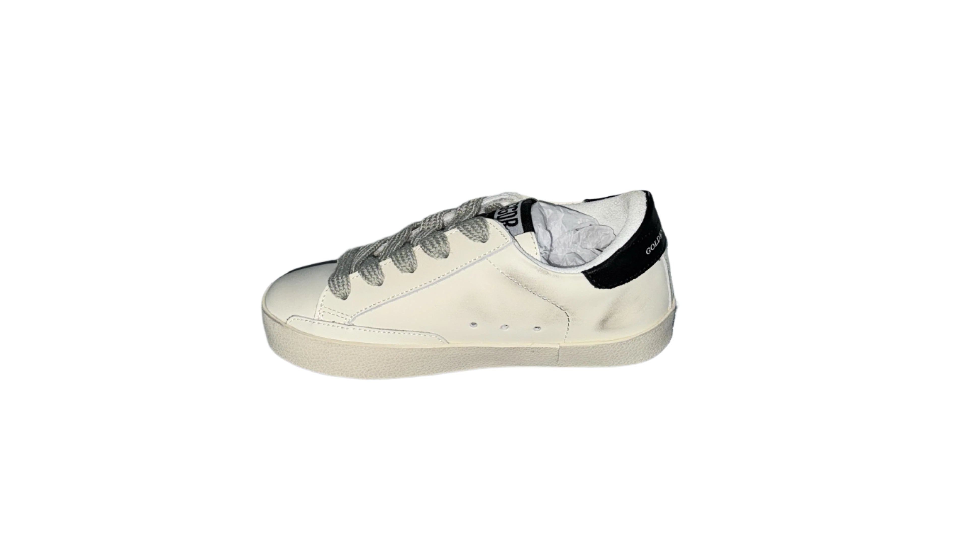 Kids Golden Goose White Silver black