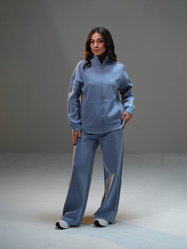 Set Full-Zip Jacket with Wide Leg Pant