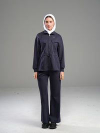 Set Long Soft Touch with Pockets and Wide Leg Pant