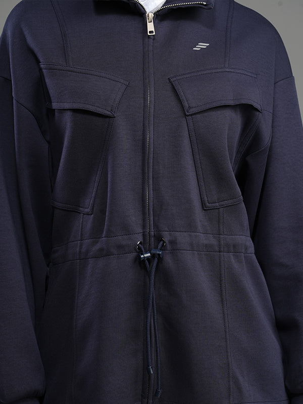 Set Long Soft Touch with Pockets and Wide Leg Pant