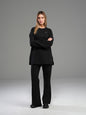 Set Long Sleeve Shirt with Wide Leg Pant