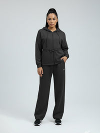 Set Long Soft Touch Jacket and Wide Leg Pant