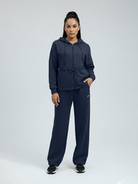 Set Long Soft Touch Jacket and Wide Leg Pant