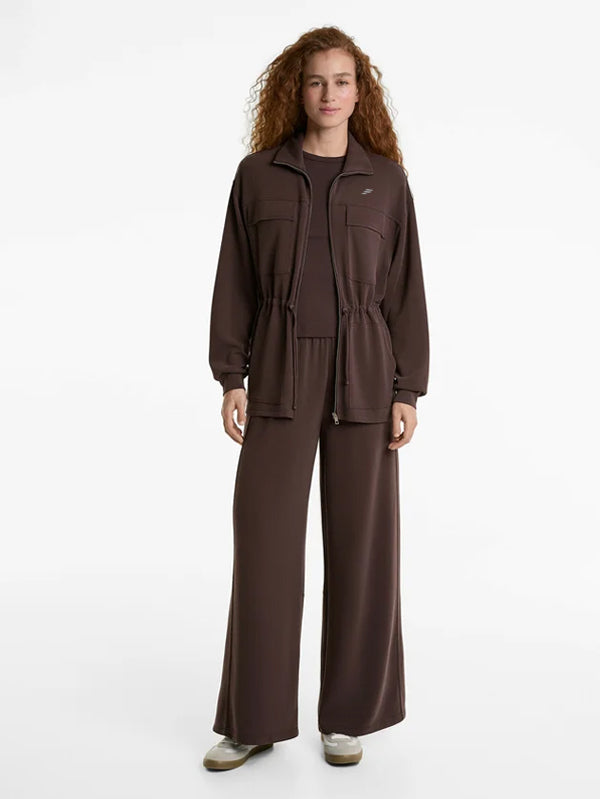 Set Long Soft Touch with Pockets and Wide Leg Pant