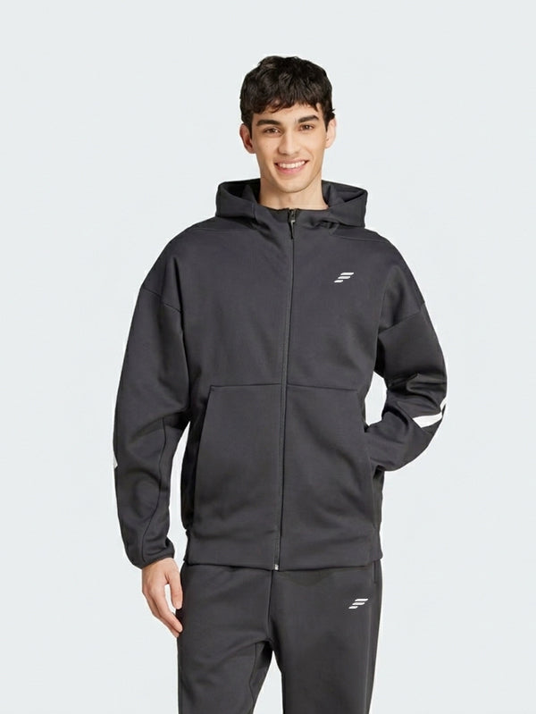 Full-Zip Hooded Track Jacket