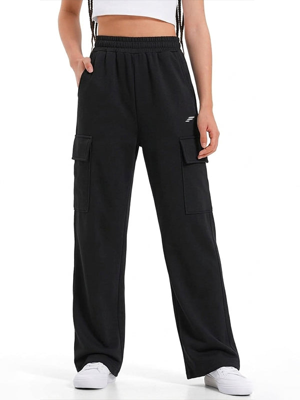 Cargo Sweatpants with Flap Pockets