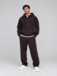 Set Full Zip Hoodie with Straight Leg Pant