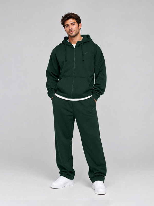 Set Full Zip Hoodie with Straight Leg Pant