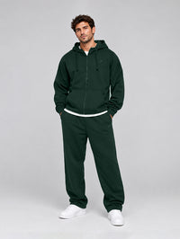 Set Full Zip Hoodie with Straight Leg Pant