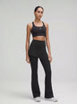 Set 3 Pcs Sports Bras with Wide Leg Legging and Skirt