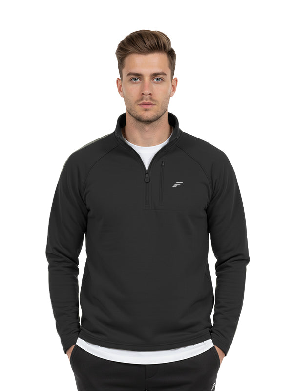 Polyester Half zip long sleeve