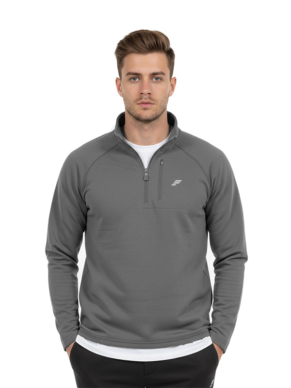 Polyester Half zip long sleeve