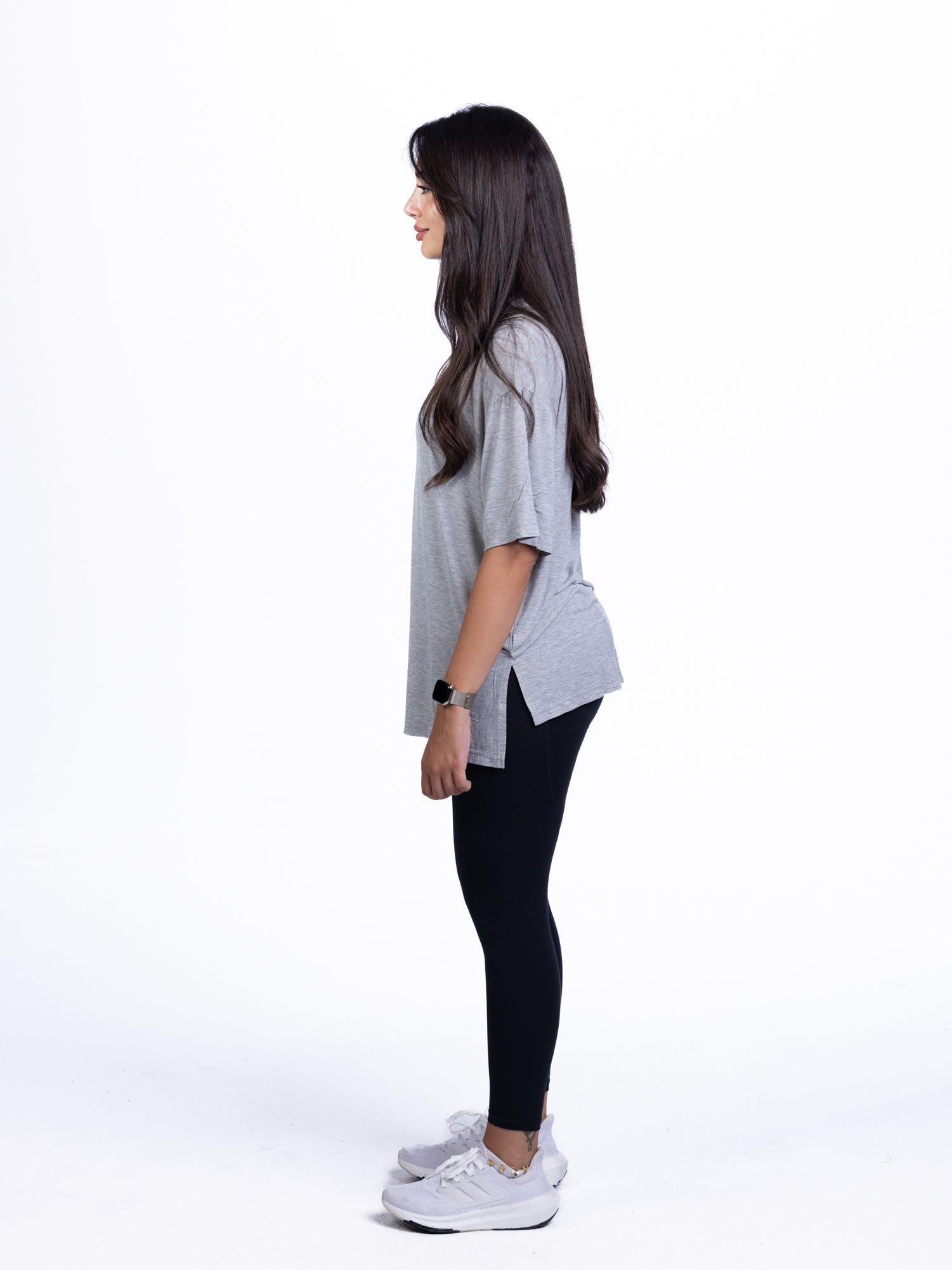 Sports Legging with Short Sleeve Oversized T-Shirt