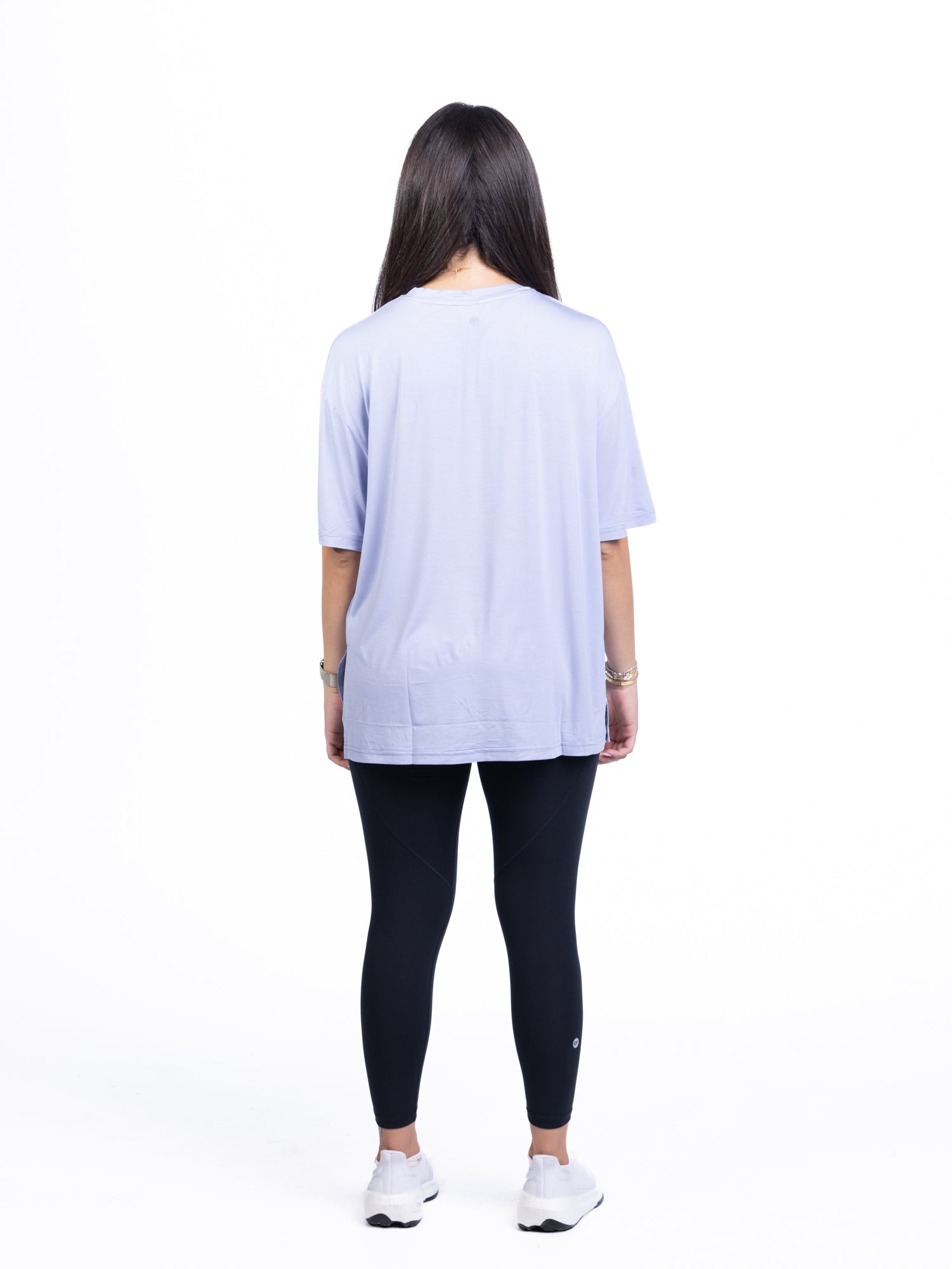 Sports Legging with Short Sleeve Oversized T-Shirt