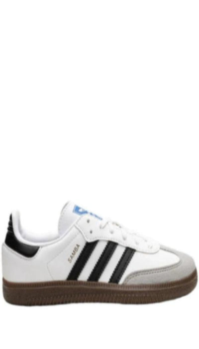 KIDS-Adidas Samba 'White/Black'