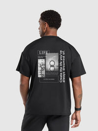 Life Graphic Cotton T-shirt