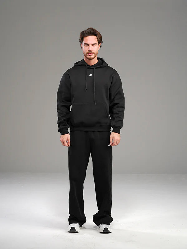 It's Written Set Hoodie with Wide Leg Pant
