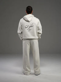 It's Written Set Hoodie with Wide Leg Pant