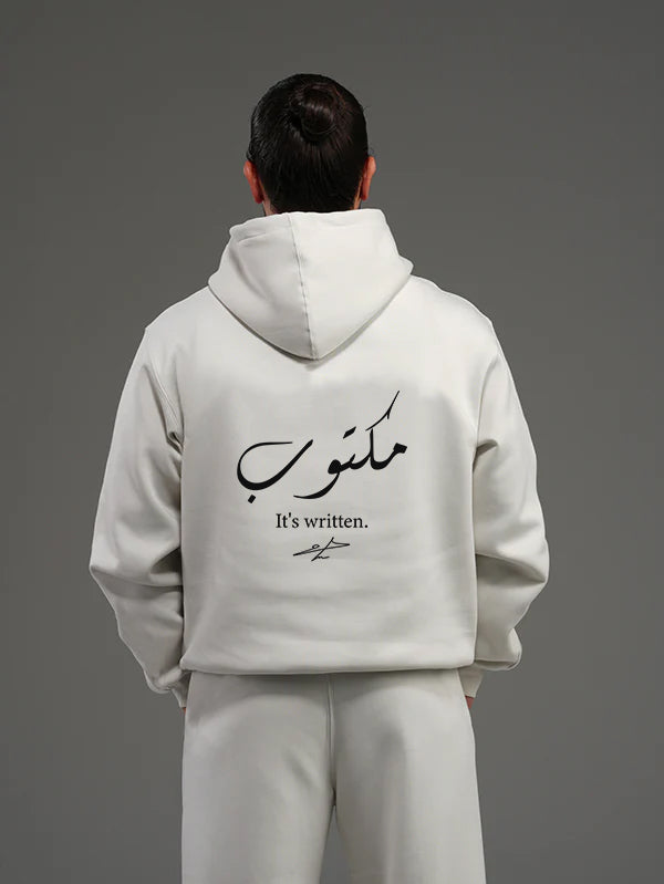 It's Written Set Hoodie with Wide Leg Pant