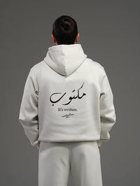 It's Written Set Hoodie with Wide Leg Pant