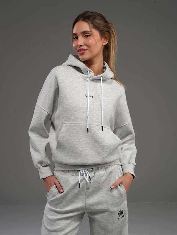 Set Hoodie with Wide Leg Pant