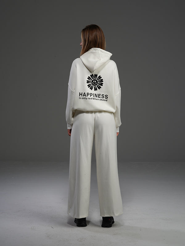Set Hoodie with Wide Leg Pant