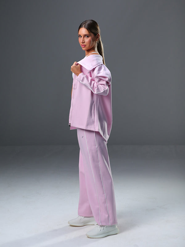 set wide leg pants and jackets