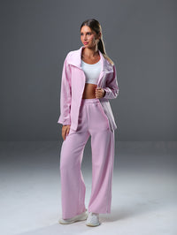 set wide leg pants and jackets