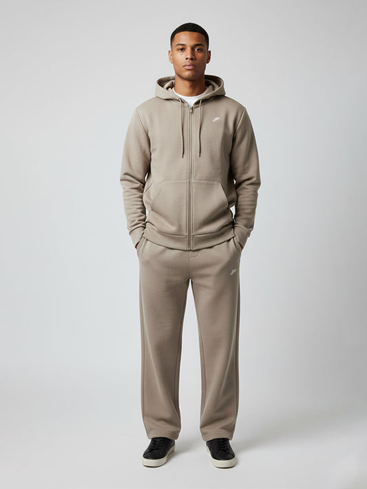 set full zip hoodie with straight pant