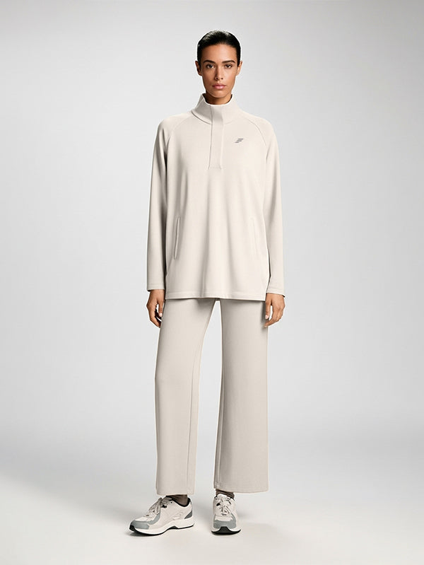 set wide leg pant and sweatshirt
