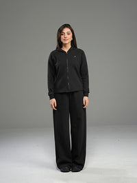 Set Jacket with Wide Leg Pant