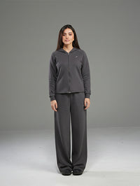 Set Jacket with Wide Leg Pant