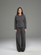 Set Jacket with Wide Leg Pant