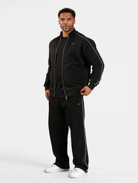 Set Contrastline Jacket and Wide Leg Pant