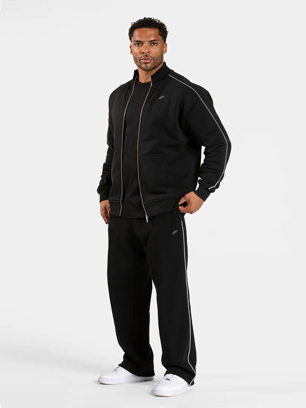 Set Contrastline Jacket and Wide Leg Pant