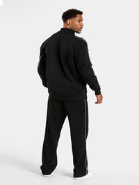 Set Contrastline Jacket and Wide Leg Pant