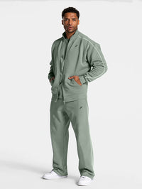 Set Contrastline Jacket and Wide Leg Pant