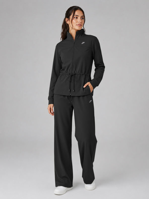 Polyester Set Jacket With Pant