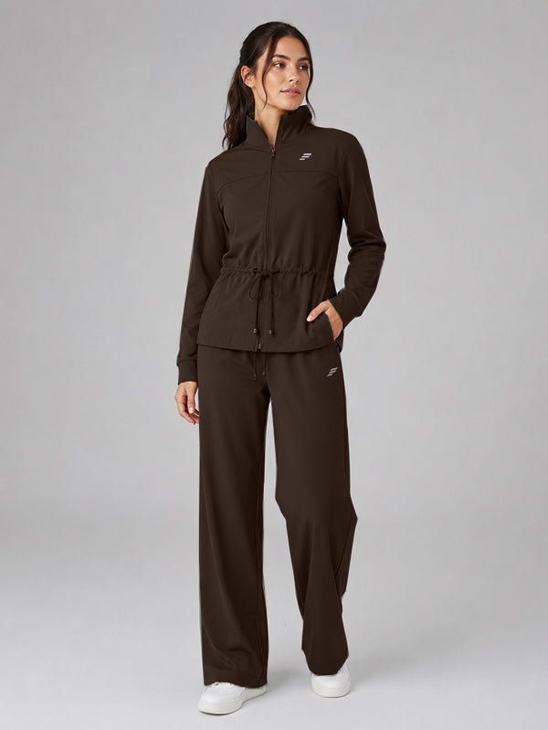 Polyester Set Jacket With Pant