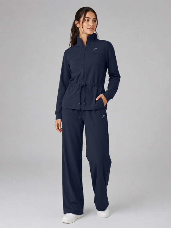 Polyester Set Jacket With Pant