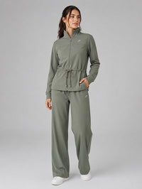 Polyester Set Jacket With Pant